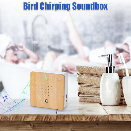 Birdhouse With Sound - Bird Sound House - Bird Sound Box - Zwitscher Box for Toilet or Bathroom - Natural Sound Box - Motion Detector - Bird Tweet - Natural Sound Box - Music Box.