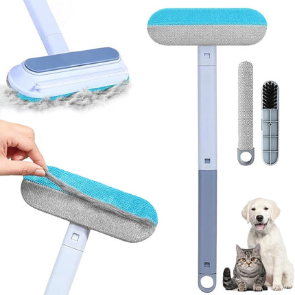 Pet Hair Remover 4 in 1 - 45x18cm - Reusable - Long handle.