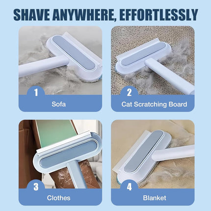 Pet Hair Remover 4 in 1 - 45x18cm - Reusable - Long handle.
