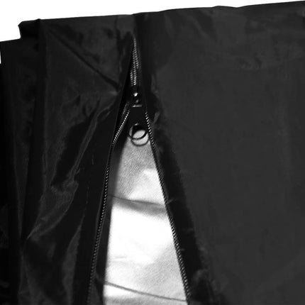 84*33*107 cm - Storage cover for a folding bed - Dust cover - storage cover for a folding bed with zipper - waterproof universal protective cover for a folding bed - robust storage cover for a folding bed - with adjustable drawstring - black.