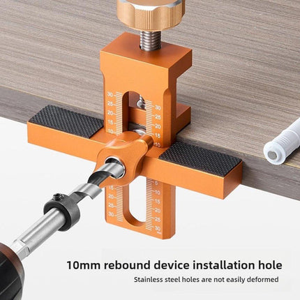 Cabinet Door Installation Positioner - Cabinet Door Positioner - Adjustable Height - Cabinet Door Installation - Mounting Template Clamps - Positioning Tool - 2-in-1 Mounting Template - for Positioning Cabinet Doors - Orange.
