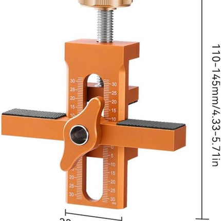 Cabinet Door Installation Positioner - Cabinet Door Positioner - Adjustable Height - Cabinet Door Installation - Mounting Template Clamps - Positioning Tool - 2-in-1 Mounting Template - for Positioning Cabinet Doors - Orange.