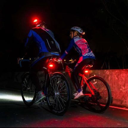 2-Piece Bicycle Light - Bicycle Rear Light - Bicycle Rear Lights - Front Light & Rear Light - USB Rechargeable Bicycle Lighting - LED Bicycle Light - Bicycle Lights - Drop-Resistant & Waterproof - Bicycle Light Suitable For Any Bike - for Night Riding - R.
