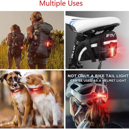 2-Piece Bicycle Light - Bicycle Rear Light - Bicycle Rear Lights - Front Light & Rear Light - USB Rechargeable Bicycle Lighting - LED Bicycle Light - Bicycle Lights - Drop-Resistant & Waterproof - Bicycle Light Suitable For Any Bike - for Night Riding - R.