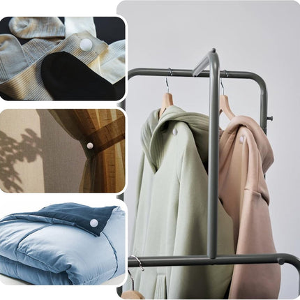Duvet Clips - 16 Pieces - Duvet Threader - Sturdy Duvet Clips - Duvet Cover Tie - Clips - Duvet Pegs - Thick Duvet Clip for Sheet - Quilt Clips - Duvet Clamps - Bedding Fastening Accessories - White.