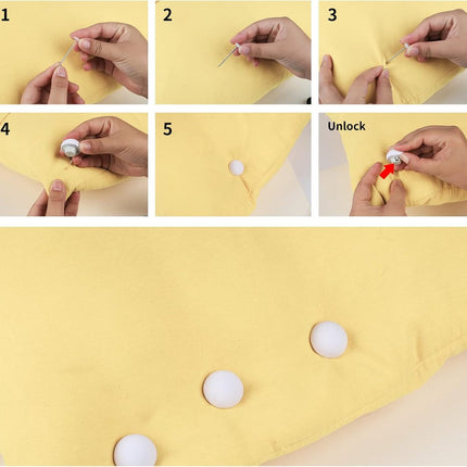 Duvet Clips - 16 Pieces - Duvet Threader - Sturdy Duvet Clips - Duvet Cover Tie - Clips - Duvet Pegs - Thick Duvet Clip for Sheet - Quilt Clips - Duvet Clamps - Bedding Fastening Accessories - White.