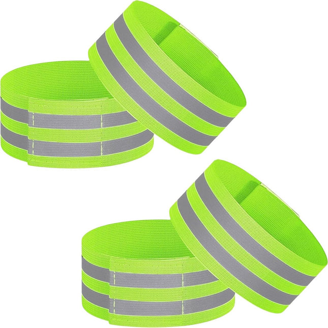 Trouser Clips - 2 Pairs - Reflective Cycling Shorts Clip - Universal Cycling Shorts Clip - Reflective trouser clips - Cycling shorts clip - high visibility reflective tapes - for cycling, running, arm, wrist, ankle and leg straps and bicycle cuff clips