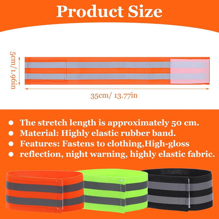 Trouser Clips - 2 Pairs - Reflective Cycling Shorts Clip - Universal Cycling Shorts Clip - Reflective trouser clips - Cycling shorts clip - high visibility reflective tapes - for cycling, running, arm, wrist, ankle and leg straps and bicycle cuff clips.