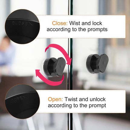 pieces - Door handle - Suction cup door grip - Suction cup handle - suction cup glass mirror door handle - suction cup handles for sliding doors - shower door handle - self-adhesive push-pull armrest - cabinet handles - for window, cabinet, toilet - 62x50.