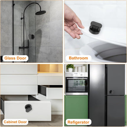 pieces - Door handle - Suction cup door grip - Suction cup handle - suction cup glass mirror door handle - suction cup handles for sliding doors - shower door handle - self-adhesive push-pull armrest - cabinet handles - for window, cabinet, toilet - 62x50.