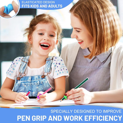 12 pieces Pencil grip - Pencil grip - Soft Grip - Pen grip aid - Pencil grips - Pencil grip - Writing aid - Pen grip aids - Writing aids for children - ergonomic silicone aids - aids to correct posture.