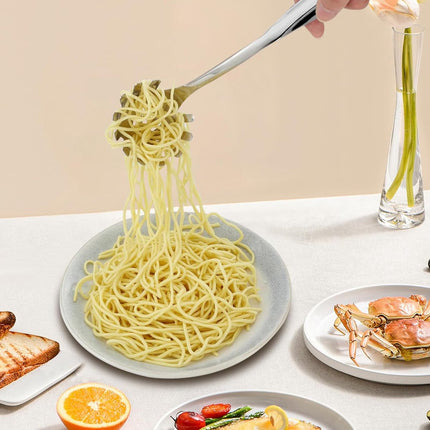 Spaghetti Spoon - Stainless Steel Pasta Spoon - Spaghetti Spoon - Pasta Spoon - User-friendly - Lightweight - Kitchen Utensil - Stainless Steel - Non-stick - Silver.