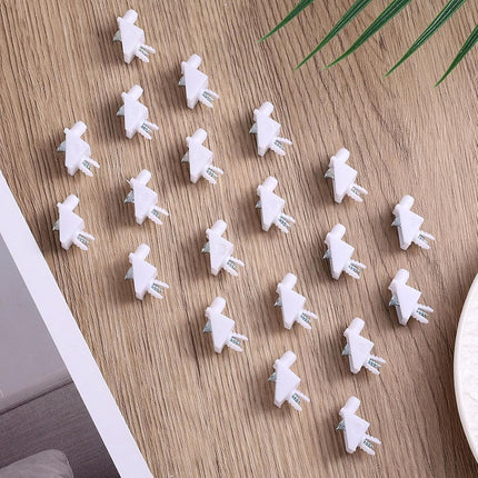 20 pieces white shelf brackets - Cabinet shelf bracket - Shelf support - kitchen cabinets - Shelf support - for IKEA Part #101558 - Shelf support pins Replacement accessories Suitable for IKEA Pax & KOMPLEMENT Cabinets Bookcases Bookcase Bookshelf.