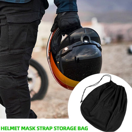 Helmet Bag - Helmet Cover - Protective Cover - Universal Portable Bag - Storage Bags - Storage Pouch - Motorcycle Helmet Bag - Bicycle Helmet Bag - Ski Helmet Bag - 47*43 cm - for motorcycle, bicycle, equestrian, hockey, and ski helmets - Black.