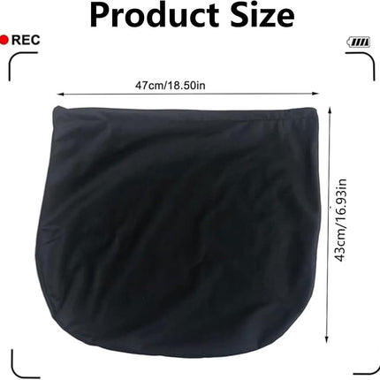 Helmet Bag - Helmet Cover - Protective Cover - Universal Portable Bag - Storage Bags - Storage Pouch - Motorcycle Helmet Bag - Bicycle Helmet Bag - Ski Helmet Bag - 47*43 cm - for motorcycle, bicycle, equestrian, hockey, and ski helmets - Black.