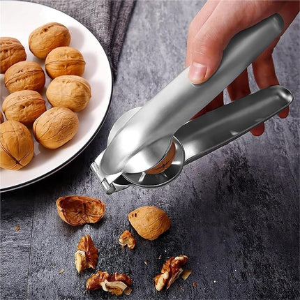 Chestnut opener - Nutcracker - Chestnut clip - Dried fruit opener - chestnut tongs - chestnut cutter - nutcracker tongs - nutcracker - manual chestnut cracker - walnut cracker - chestnut clamp - for chestnuts, walnuts, hazelnuts - 17.5*5.5cm - silver.