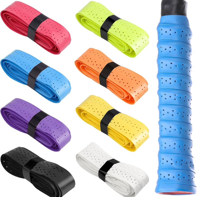 pieces - Racket grips - Racket Grip Tape - Badminton grip tape - Tennis racket grip tape - colorful racket grips - sports accessories - replacement handle - self-adhesive - for tennis rackets, badminton and more - 1100*25*0.6mm.
