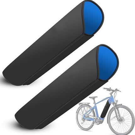 E-Bike Battery Protective Cover - 2 Pieces - Waterproof E-bike Battery Cover - Integrated Battery Cover - Bicycle Battery Protective Cover - E-bike Cover Accessories - For a Greater Range - Built-in Battery Protection - Extends Lifespan and Durability - B.