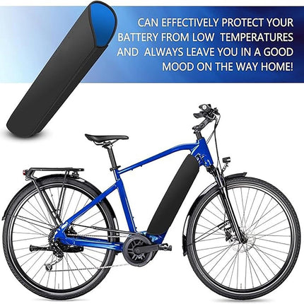 E-Bike Battery Protective Cover - 2 Pieces - Waterproof E-bike Battery Cover - Integrated Battery Cover - Bicycle Battery Protective Cover - E-bike Cover Accessories - For a Greater Range - Built-in Battery Protection - Extends Lifespan and Durability - B.