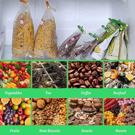 25 pieces - Food clip - Sealing clip - closure clips for bags - resealable food bag clips - reusable food bag - multifunctional clip bag clamps - for kitchen and household seal bags - 9cm, 12.5cm, 18.5cm, 22.5cm, 28.5cm.