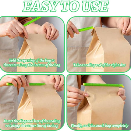 25 pieces - Food clip - Sealing clip - closure clips for bags - resealable food bag clips - reusable food bag - multifunctional clip bag clamps - for kitchen and household seal bags - 9cm, 12.5cm, 18.5cm, 22.5cm, 28.5cm.