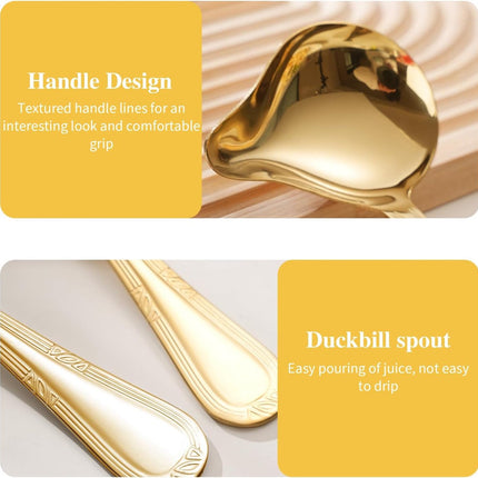 2 pieces - Gravy ladle - Spoon - Spoon with spout - Kitchen sauce ladle - Sauce ladle - Stirring spoon - Soup ladle - Ladle set - Cooking spoon - Serving spoon - Soup ladle - Oil and fat separator - Stainless steel kitchen spoons - for soup, sauce and spi.