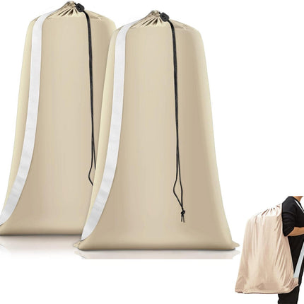 2 pieces - Laundry bag - Sturdy laundry bag - Travel laundry bag - Storage bag for dirty laundry - Large laundry bag - Washing machine laundry bag - Laundry net bag - Protective laundry bag for clothing - Laundry bags for laundry - with straps - with draw.