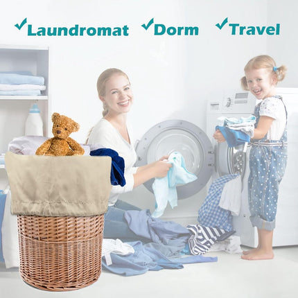 2 pieces - Laundry bag - Sturdy laundry bag - Travel laundry bag - Storage bag for dirty laundry - Large laundry bag - Washing machine laundry bag - Laundry net bag - Protective laundry bag for clothing - Laundry bags for laundry - with straps - with draw.