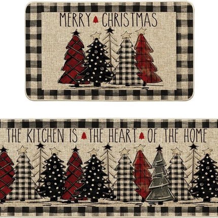 Kitchen runner 120x40 cm and 60x40 cm - Christmas rug - Kitchen mats runner - Kitchen rug carpet - kitchen mat - Christmas - Christmas elements.