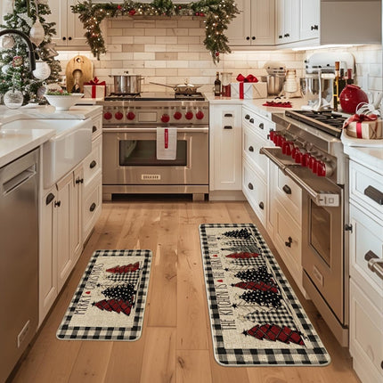 Kitchen runner 120x40 cm and 60x40 cm - Christmas rug - Kitchen mats runner - Kitchen rug carpet - kitchen mat - Christmas - Christmas elements.