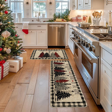 Kitchen runner 120x40 cm and 60x40 cm - Christmas rug - Kitchen mats runner - Kitchen rug carpet - kitchen mat - Christmas - Christmas elements.