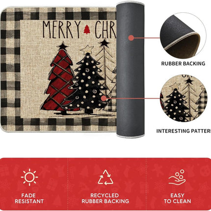 Kitchen runner 120x40 cm and 60x40 cm - Christmas rug - Kitchen mats runner - Kitchen rug carpet - kitchen mat - Christmas - Christmas elements.