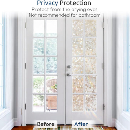 Window film - 50x200cm - privacy window film - stained glass window film - Privacy - Decorative film - static window film - Self-adhesive - Stained Glass - window film - 3D Effect.