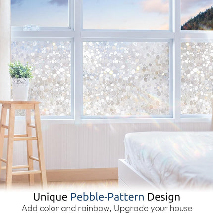 Window film - 50x200cm - privacy window film - stained glass window film - Privacy - Decorative film - static window film - Self-adhesive - Stained Glass - window film - 3D Effect.