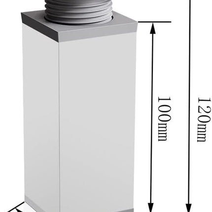 4 pieces - Furniture legs - 10 cm - Adjustable furniture feet - Adjustable table legs - sofa feet - bed feet - table legs - cabinet feet - cabinet leg - aluminum alloy table legs - for kitchen bench, sofas, coffee tables, furniture, cabinet and bed - whit.