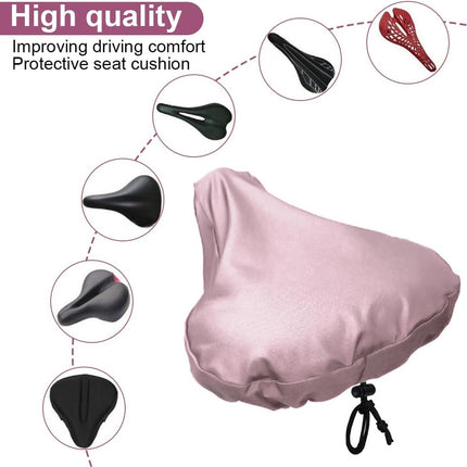 Bicycle Saddle Cover - Bicycle Saddle Cover - Waterproof Saddle Cover - Cover for Bicycle Saddle - Rain Cover - Saddle Cover - waterproof bicycle saddle cover - with drawstring - outdoor saddle cover - bicycle accessories - universal - rain and dust prote.