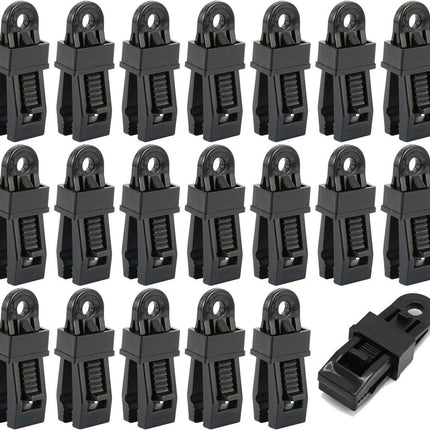 20 pieces - Tent clamps - Tarpaulin clips - Tent clip - tent clip awning clip - camping awning clip - crocodile clips - tarpaulin clip tarpaulin clip - for swimming pools, canopies, caravan awnings, car covers, outdoor tents, canopies and covers - 7.8*2.3.