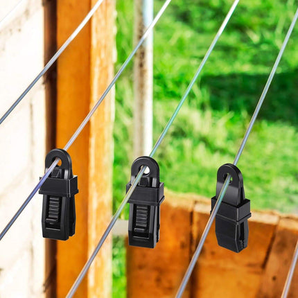 20 pieces - Tent clamps - Tarpaulin clips - Tent clip - tent clip awning clip - camping awning clip - crocodile clips - tarpaulin clip tarpaulin clip - for swimming pools, canopies, caravan awnings, car covers, outdoor tents, canopies and covers - 7.8*2.3.