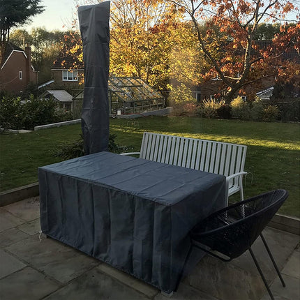 Garden Furniture Cover - 240*140*90 cm - Garden Furniture Protective Cover - Protective Cover for Table (Rectangular) - Lounge Set Cover - Garden Table Cover - Waterproof - Windproof - Dustproof Oxford Fabric - Furniture Covers - with drawstring - for Tab.