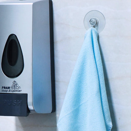 24 Pieces Suction Cup with Hook - Suction Cup with Hook Set - Hanging Hooks with Suction Cup - Kitchen Hooks - Towel Hooks - Self-Adhesive Hooks - Reusable Wall Hook - for Tiles, Glass, Window, Shower, Kitchen, Bathroom, Home - Transparent.