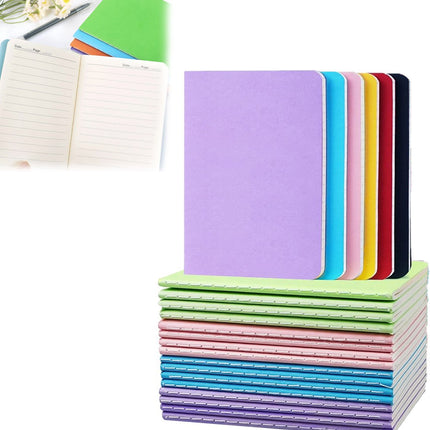 notebooks - 22 pieces - Notebook - Lined A6 size notebooks - Lined school notebook - Lined paper - A6 size - 60 pages - Lined.