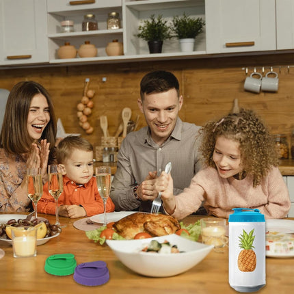 Can Cover - 6 Pieces - Silicone Soda Cans - Can Closer - Silicone Can Lids - Drink Protector - Dust and Spill Anti - Insect Anti - Easy to Clean - Reusable - Fits All Cans - Freshness Cap - 6 Colors.