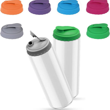 Can Cover - 6 Pieces - Silicone Soda Cans - Can Closer - Silicone Can Lids - Drink Protector - Dust and Spill Anti - Insect Anti - Easy to Clean - Reusable - Fits All Cans - Freshness Cap - 6 Colors.