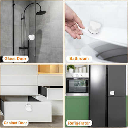 pieces - Door handle - Suction cup door grip - Suction cup handle - suction cup glass mirror door handle - suction cup handles for sliding doors - shower door handle - self-adhesive push-pull armrest - cabinet handles - for window, cabinet, toilet - 62x50.