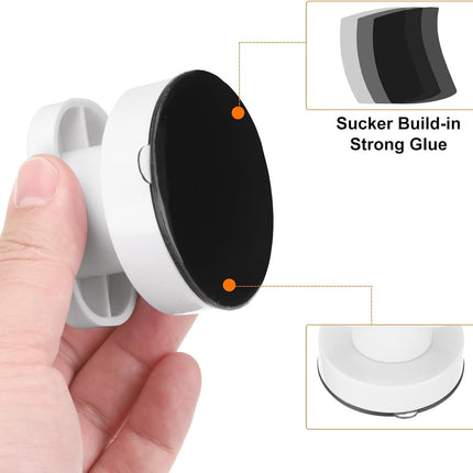 pieces - Door handle - Suction cup door grip - Suction cup handle - suction cup glass mirror door handle - suction cup handles for sliding doors - shower door handle - self-adhesive push-pull armrest - cabinet handles - for window, cabinet, toilet - 62x50.