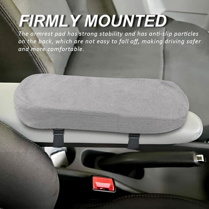 2 pieces - Armrest Cushion - Elbow Cushion - Armpads - comfortable armrest covers - removable armrest cushions - polyester armrest cushions - for office chairs, car seats and gaming chairs - 23.5*7.5*3cm - grey.