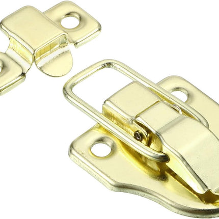 pieces - 58*40 mm - lock - cabinet locks - box lock - toggle lock - metal box toggle lock - with mounting screws - for jewelry box - wooden cabinet - decorative - gold.