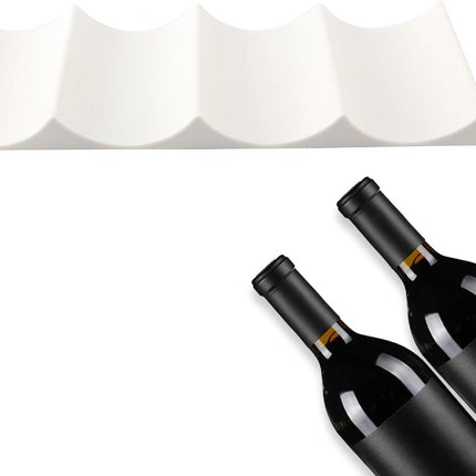 Bottle rack - Beverage bottle rack - Refrigerator bottle holder - Plastic bottle holder - Wine bottle holder - Wine rack - Storage organizer - Refrigerator organizer - Wine bottle display mat - Can holder - for wine bottles, refrigerator and pantry - 29.5.