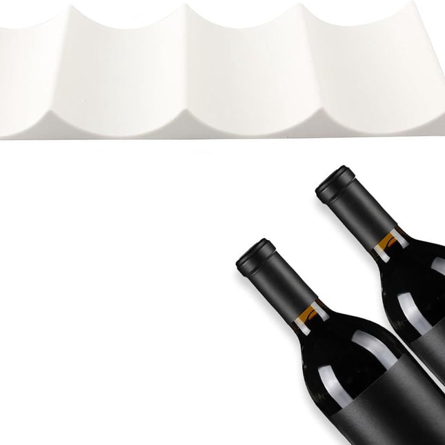 Bottle rack - Beverage bottle rack - Refrigerator bottle holder - Plastic bottle holder - Wine bottle holder - Wine rack - Storage organizer - Refrigerator organizer - Wine bottle display mat - Can holder - for wine bottles, refrigerator and pantry - 29.5.