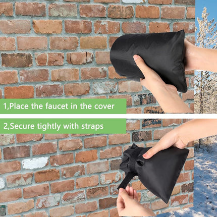 2 Pieces Frost Protection Cover - Frost protection cover for tap - Tap Freeze Cover - Frost-free Outdoor Tap Protection Cover - Outdoor Tap Covers - Frost Protection - Outdoor Tap Cover - Frost Protection for Facade Taps - Frost Cover - Anti-frost - Water.